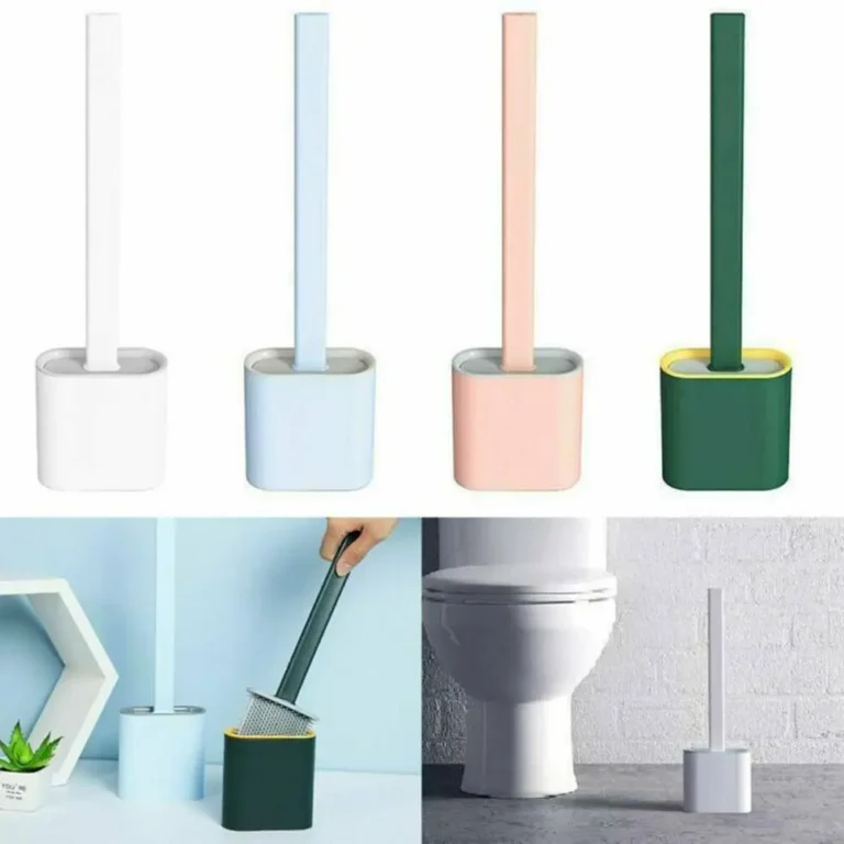 Wall Mounting Silicon Western Toilet Brush with Holder Stand