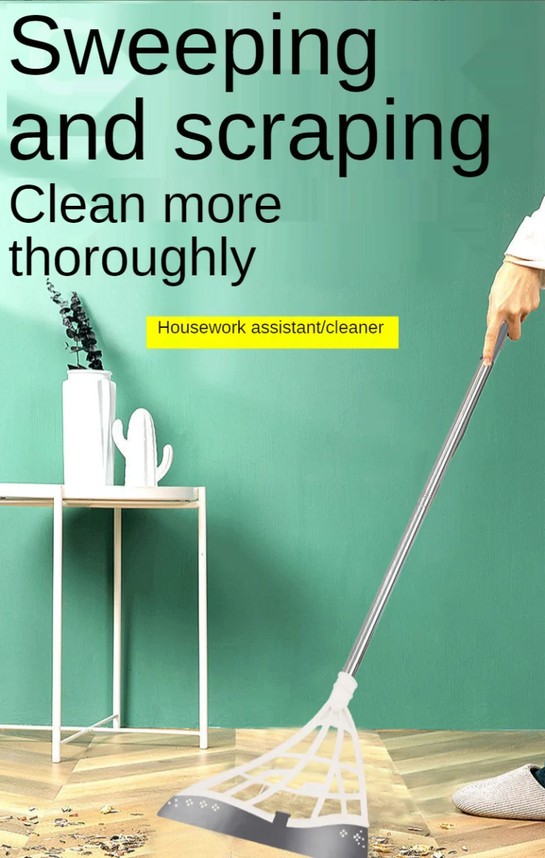 Silicone Broom Korean Magic Sweeping Clean Scrape Ground Cleaning