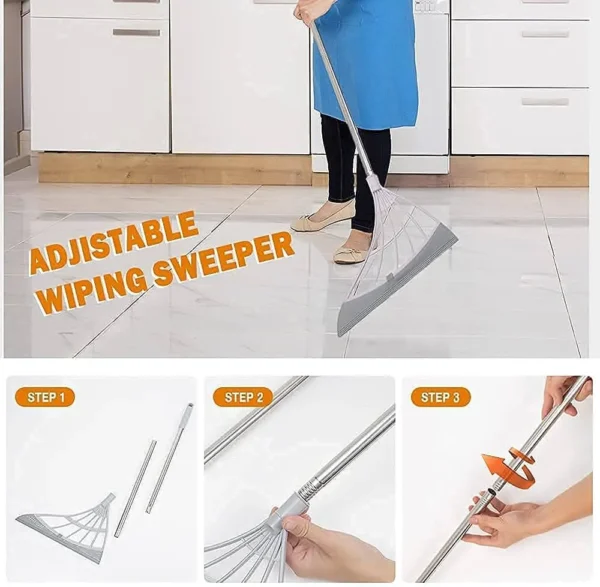 Silicone Broom Korean Magic Sweeping Clean Scrape Ground Cleaning - Image 2