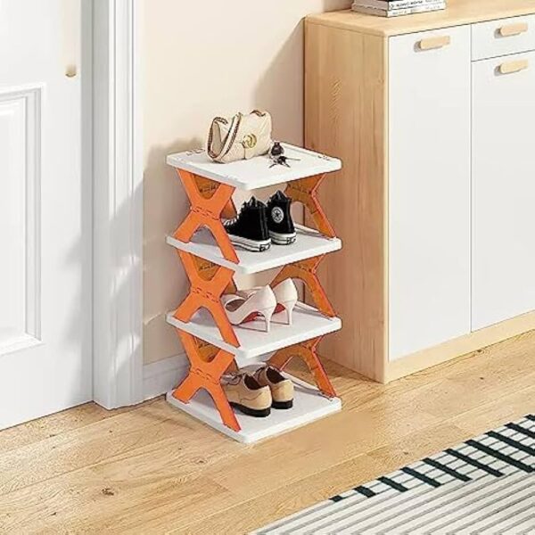 4 Layers-New multi-functional household foldable shoe cabinet - Image 4