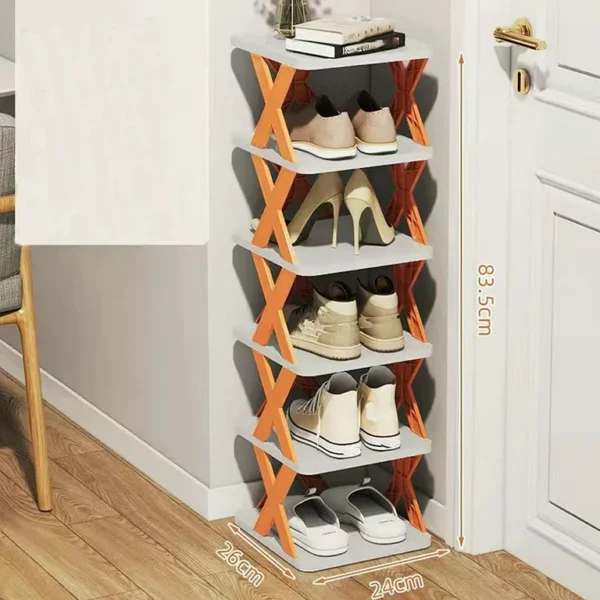 6 Layers-New multi-functional household foldable shoe cabinet