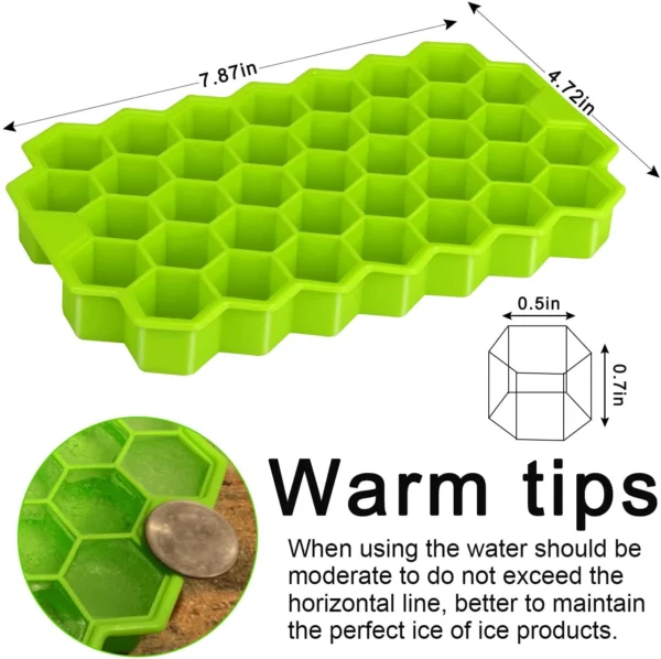 Silicone Ice Cube Tray 37 Cavity Ice-making Box - Image 5