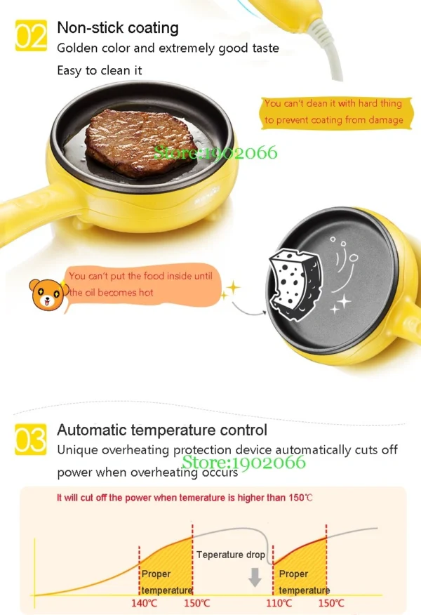 Electric Egg Cooker | Omelet, Scrambled, Soft, Medium, Hard-Boiled Boiler Cooker - Image 4