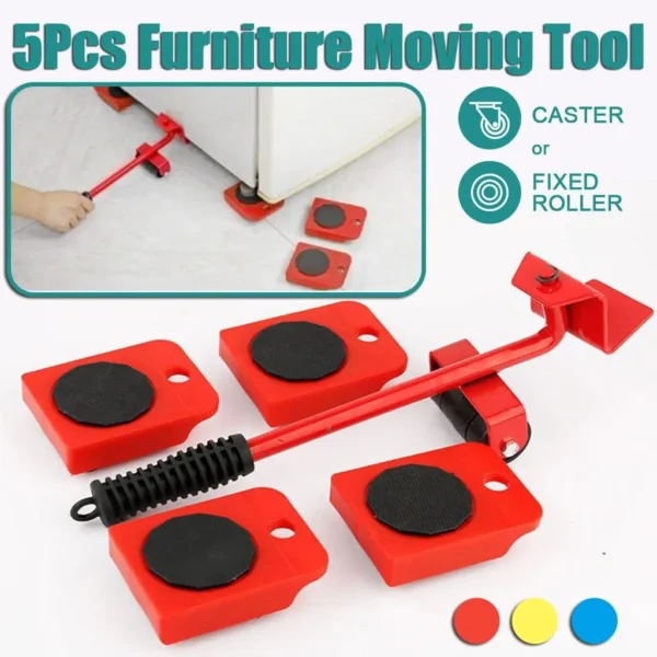 Furniture Lifter Easy Moving Sliders 5 Packs Mover Tool Set | Furniture Appliance Moving System Tools