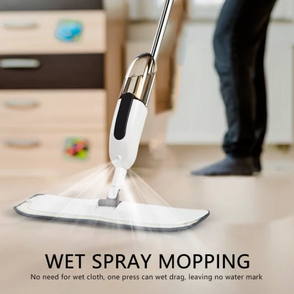 Healthy water Spray Mop Floor Mop with Removable Washable Cleaning Pad and Integrated Water Spray Mechanism - Image 4