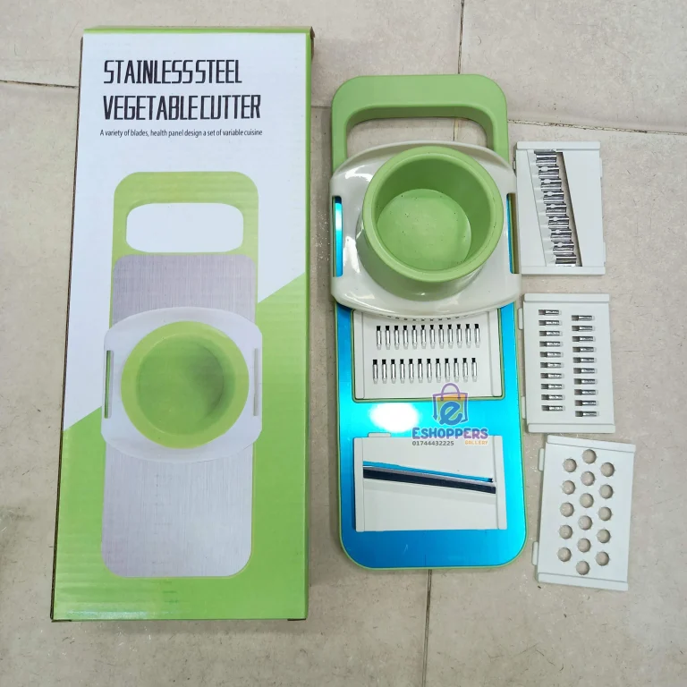 5-in-1 Multifunctional Vegetable Cutter Food Chopper Potato Slicer Carrot Grater for Kitchen with Hand Guard