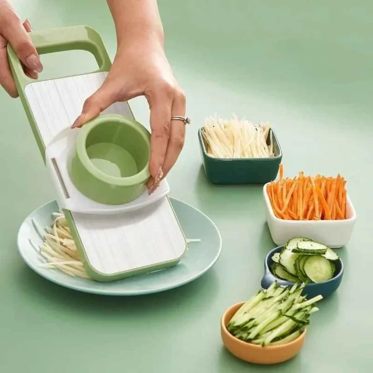 5-in-1 Multifunctional Vegetable Cutter Food Chopper Potato Slicer Carrot Grater for Kitchen with Hand Guard